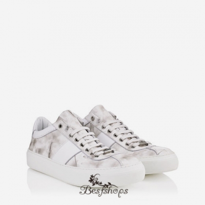 Jimmy Choo Ultra White Storm Calf Leather Low Top Trainers BSJC9874150