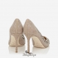 Jimmy Choo Nude Perforated Suede with Crystal Hotfix Detailing Pointy Toe Pumps 85mm BSJC7418474