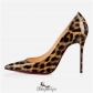 Decollete 554 100mm Brown Leopard Patent Leather BSCL145236