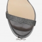 Jimmy Choo Anthracite Lamé Glitter Fabric Sandals 120mm BSJC7419991