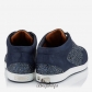 Jimmy Choo Navy Crackly Glitter Fabric Low Top Trainers BSJC7416783