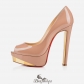 Tuctivista 140mm Nude Patent Leather BSCL810090
