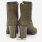 Jimmy Choo Army Green Suede Boots with Stud Trim 80mm BSJC3774578
