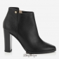 Jimmy Choo Black Embossed Grainy Leather Ankle Boots 95mm BSJC43175627