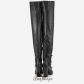 Jimmy Choo Black Leather Over the Knee Boots 95mm BSJC3379624