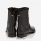 Jimmy Choo Black Nappa Leather and Shearling Lined Ankle Boots BSJC5874227