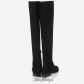 Jimmy Choo Black Stretch Suede and Suede Over the Knee Boots BSJC7075611