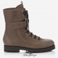 Jimmy Choo Taupe Grey Smooth Leather and Fabric Combat Boots BSJC2032198