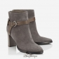 Jimmy Choo Taupe Grey Suede Ankle Boots 80mm BSJC4489033