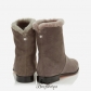 Jimmy Choo Taupe Grey Suede and Shearling Lined Ankle Boots BSJC4434650