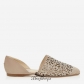 Jimmy Choo Nude Laser Perforated Suede Flats with Crystals BSJC7414176