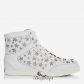 Jimmy Choo White Leather Trainers with Stars BSJC698554