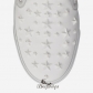 Jimmy Choo White Rubberized Leather with Stars Slip On Trainers BSJC7417433
