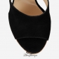 Jimmy Choo Black Suede Cork Wedges with Cut out 120mm BSJC7459994