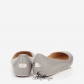 Jimmy Choo Dove Leather with Metal Mesh Ballet Flats BSJC7411472