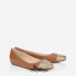 Jimmy Choo Dove Leather with Metal Mesh Ballet Flats BSJC6833628
