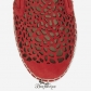 Jimmy Choo Red Laser Perforated Suede Espadrilles BSJC7077428