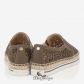 Jimmy Choo Taupe Grey Laser Perforated Suede Espadrilles BSJC7416850