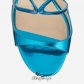 Jimmy Choo Robot Blue Mirror Leather Sandals 100mm BSJC7209628