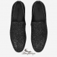 Jimmy Choo Black Coarse Glitter Fabric Slippers BSJC9865228
