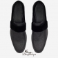 Jimmy Choo Black Fine Glitter Formal Slippers with Black Velvet Ribbon BSJC9174528