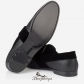 Jimmy Choo Black Fine Glitter Formal Slippers with Black Velvet Ribbon BSJC9174528