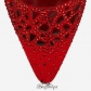 Jimmy Choo Red Perforated Suede with Crystal Hotfix Detailing Pointy Toe Pumps 100mm BSJC8082718