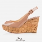 Une Plume Sling 100mm Nude Patent Leather BSCL336378