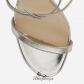 Jimmy Choo Silver Mirror Leather Sandals 110mm BSJC7454628