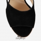 Jimmy Choo Black Suede Cork Wedges with Cut-out 120mm BSJC5066724