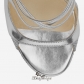 Jimmy Choo Silver Glitter Fabric and Mirror Leather Platform Sandals 120mm BSJC0718474