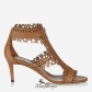Jimmy Choo Canyon Laser Perforated Shiny Leather Sandals 65mm BSJC2764018