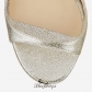 Jimmy Choo Champagne Glitter Leather Sandals 120mm BSJC6970322